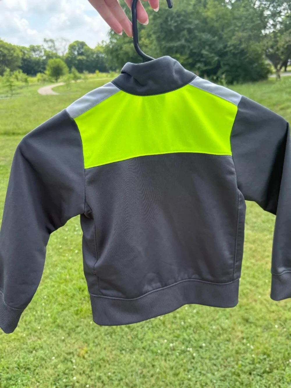 Nike Just Do It Toddler Track Jacket Neon Sporty Athleisure 4T Zip Up 3922